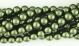  CZECH Glass Beads, 8 mm round, Olive Green - pkg of 60    (Minimum quantity purchase is 1)