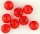 Crackle Beads, Red - 8mm (Packs of 60; Plastic)   (Minimum quantity purchase is 1)