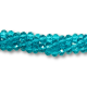 Glass Opaque Rondelle Beads 6 x 8 mm - Aqua - 16 inch strand   (Minimum quantity purchase is 1)   
