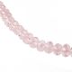   Glass Crystal Rondelle Beads 6 x 8 mm - Petal Pink - 16 inch strand *  (Minimum quantity purchase is 1) 