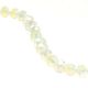  Glass Crystal Rondelle Beads 6 x 8 mm - Opal - 16 inch strand