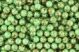   Czech Republic Glass Dappled Beads, Green / Brown - 6mm, Pkg of 60   (Minimum quantity purchase is 3)