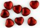 Red Faux Pearl Heart Beads, 6 mm - Pkg of 60    (Minimum quantity purchase is 3)