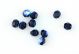  Black Aurora Borealis Czech Faceted Glass Beads - 6 mm - pkg of 60 (Minimum quantity purchase is 1)