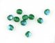  Emerald Green Aurora Borealis Czech Faceted Glass Beads - 6 mm - pkg of 60  (Minimum quantity purchase is 1)