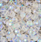 Clear AB Glass Beads, Round, 8mm - Pkg of 60   (Minimum quantity purchase is 1)