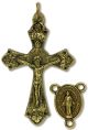  Grapes and Vine / Miraculous Medal Crucifix and Centerpiece Set - Bronze  (Minimum quantity purchase is 1)