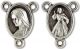 Small Divine Mercy / Our Lady of Medjugorje Oval Rosary Center  (Minimum quantity purchase is 3)