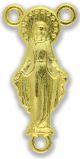   Gold Tone Image of Mary Rosary Centerpiece  (Minimum quantity purchase is 2)