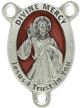 Divine Mercy with Red Enamel / St Faustina Centerpiece  - 1