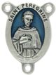  Saint Peregrine Centerpiece w/Blue Enamel - 1