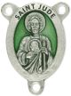 St. Jude Rosary Centerpiece w/Green Enamel - 1