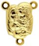  Holy Family / Holy Spirit Rosary Center Piece, Gold Tone - 3/4 inch    (Minimum quantity purchase is 3)