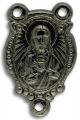   Sacred Heart - Holy Family Rosary Center Piece - Gun Metal Finish   (Minimum quantity purchase is 3)