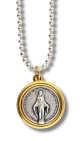 Miraculous Medal on Aluminum Chain - 24