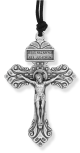 Pardon Indulgence Crucifix Pendant with Black Cord - 2 1/4