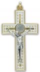 St. Benedict Straight Edge Baroque Inspired Crucifix - 3-1/8