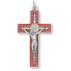 St. Benedict Straight Edge Baroque Inspired Crucifix - 3-1/8