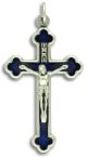  Orthodox / Byzantine Crucifix - Blue 1.6 in.   (Minimum quantity purchase is 1)