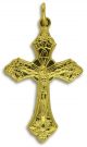 Grapes & Vine Crucifix in Gold Finish 1-1/8  (Minimum quantity purchase is 2)