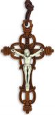   Olive Wood Laser Cut Orthodox/ Byzantine Crucifix (Minimum quantity purchase is 1)