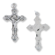  Fleur-de-lis Cut Out Design Crucifix - 2 1/16 in    (Minimum quantity purchase is 1)