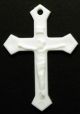  White Plastic Orthodox Crucifix   (Minimum quantity purchase is 25)