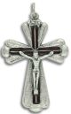   Burgundy Red Enamel Textured Crucifix   (Minimum quantity purchase is 1)