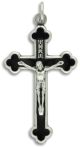  Orthodox / Byzantine Crucifix - Black 1.6 in.  (Minimum quantity purchase is 1)