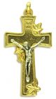  Lily of the Valley Two Tone Crucifix - 2