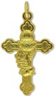  Holy Communion Cross - Gold Plated - 1 1/4