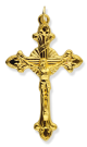   Flared Sunburst Crucifix, Gold Tone - 2 1/8 inch    (Minimum quantity purchase is 1)