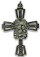    Large Ecce Homo, Behold the Man, Crucifix, Gun Metal - 2 1/2