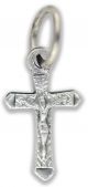   Small Textured Bracelet Crucifix - 5/8