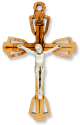Small Olive Wood Crucifix with Open Design - 1.5