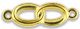Double Wedding Ring Our Father Beads, Gold Tone - 1