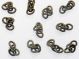  A Heavy Duty Precut Rosary Chain - Soldered Bronze 4 Link Segments - 100 pcs
