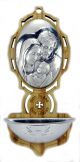  Olive Wood Holy Water Font - Holy Family  