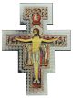  San Damiano Wall Cross - Silver Foil - 9 1/2