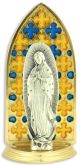 Our Lady of Guadalupe Tabletop Icon with Stained Glass Accents - 3 5/16