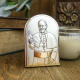 Pope Francis Silver Plated Embossed Icon - 3.25 x 2.5