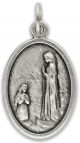  Our Lady of Lourdes with Rose Back - 1 Inch     (Minimum quantity purchase is 3)