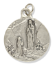 Our Lady of Lourdes / St Bernadette Medal, Round - 1 1/8