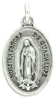  Sacred Heart / Guadalupe Medal - 1 inch Die-Cast Italian Made   (Minimum quantity purchase is 3)