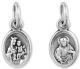  Scapular / Sacred Heart Jesus Medal - Oxidized 1/2 inch  (Minimum quantity purchase is 5)