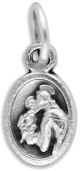  St Anthony / St Francis Medal- Oxidized 1/2 inch  (Minimum quantity purchase is 3)