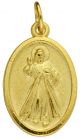  Divine Mercy  Medal - Gold Tone   (Minimum quantity purchase is 3)