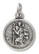 St Christopher round medal 7/16 inch    (Minimum quantity purchase is 3)