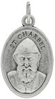 St. Charbel Medal - Die-Cast Italian Silver Plated 1 inch (Minimum quantity purchase is 3)