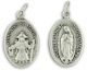  Our Lady of Guadalupe / Divine Nino of Atocha - Silver Oxidized Die-Cast Medal - 1